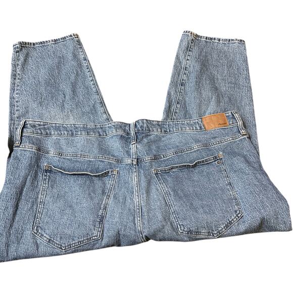Madewell Mid Rise Perfect Vintage Jean Medium Wash Plus Size 28W Distressed - Picture 2 of 4